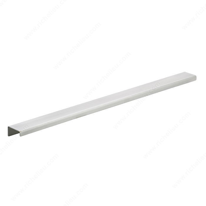 Contemporary Stainless Steel Edge Pull - 576, Center to Center 17 in, Finish Stainless Steel, Length - Overall Dimensions 483 mm