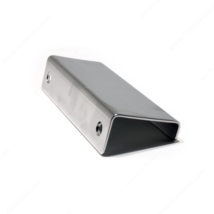 Contemporary Stainless Steel Edge Pull - 576, Center to Center 80 mm, Finish Chrome, Length - Overall Dimensions 100 mm