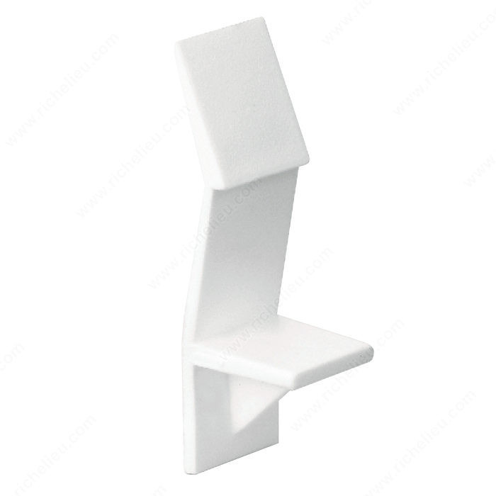Locking Plastic Pin, Drilling Diameter 1/4 in, Shelf Thickness 5/8 in, Material Plastic, Finish White PRO-PACK 5