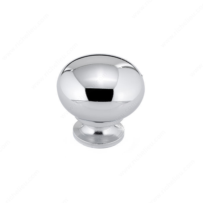 Contemporary Metal Knob - 5923, Finish Chrome, Screw/Nail 8/32 (Included) PRO-PACK 5
