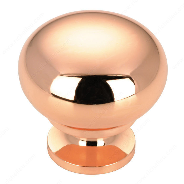 Contemporary Metal Knob - 5923, Finish Coppertone, Screw/Nail 8/32 (Included) PRO-PACK 5