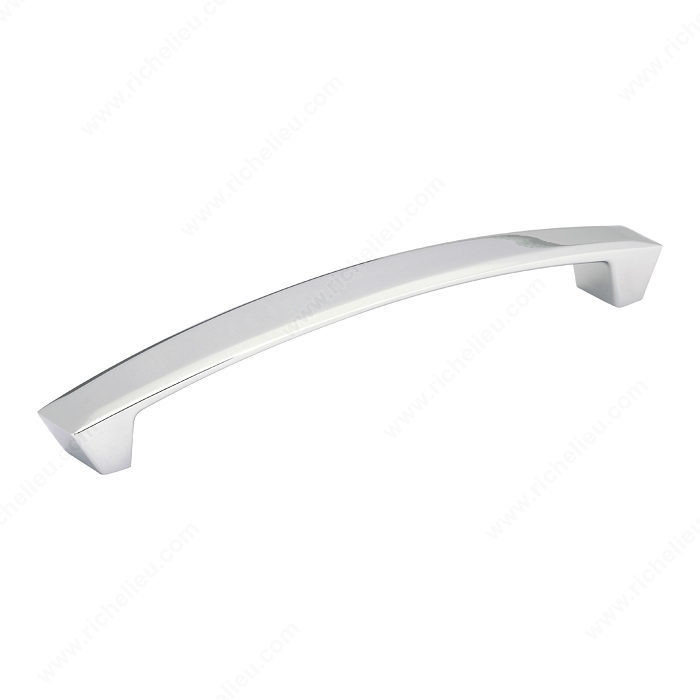 Contemporary Metal Pull - 5959, Center to Center 160 mm, Length - Overall Dimensions 184 mm, Width - Overall Dimensions 24.5 mm