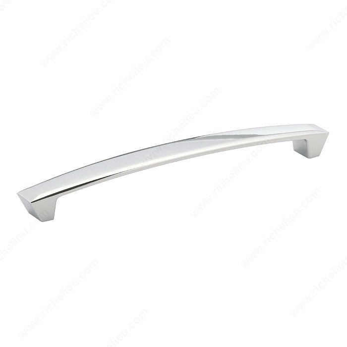 Contemporary Metal Pull - 5959, Center to Center 192 mm, Length - Overall Dimensions 216 mm, Width - Overall Dimensions 24.5 mm