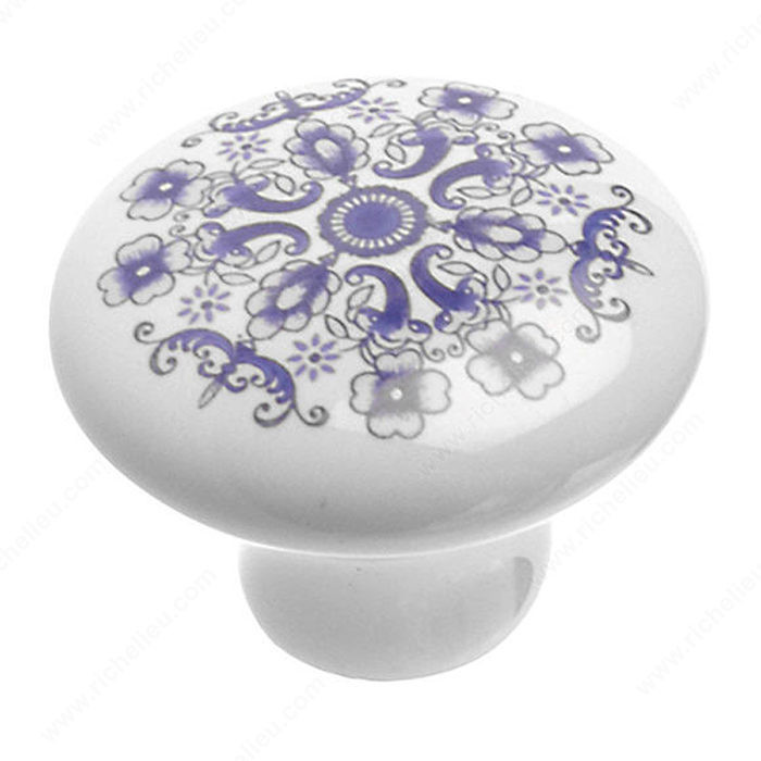 Eclectic Ceramic Knob - 6003, Diameter - Overall Dimensions 31 mm, Projection - Overall Dimensions 23 mm PRO-PACK 5
