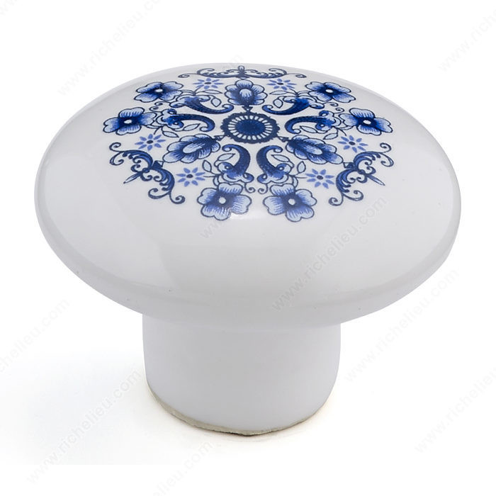 Eclectic Ceramic Knob - 6003, Diameter - Overall Dimensions 37 mm, Projection - Overall Dimensions 26 mm PRO-PACK 5