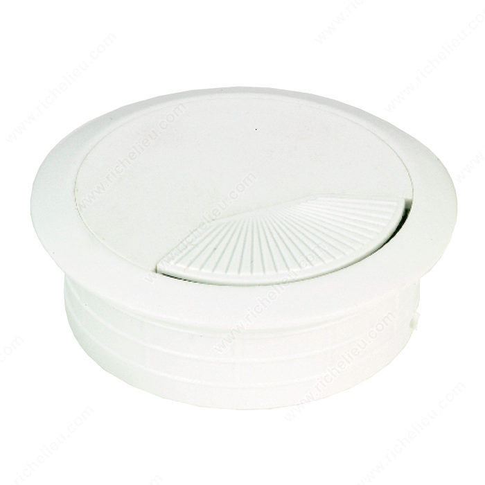 Round Cable Grommet, Bore Hole 60 mm, Finish White, Diameter - Overall Dimensions 72 mm PRO-PACK 3