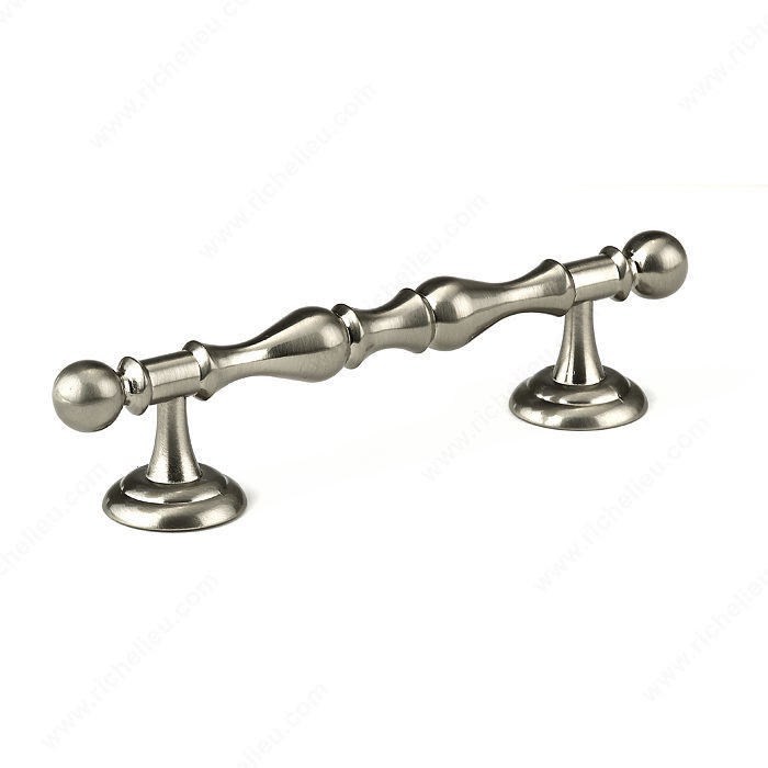 Traditional Metal Pull - 6011, Finish Brushed Nickel