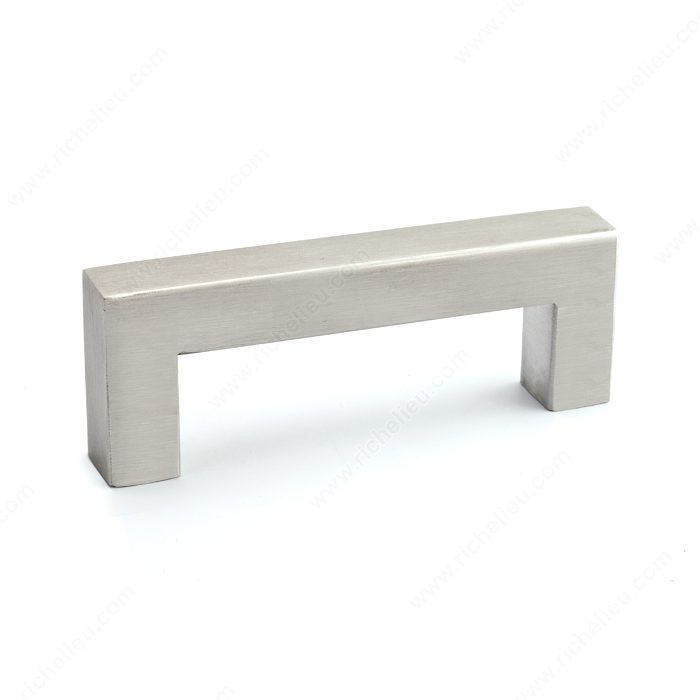 Contemporary Stainless Steel Pull - 604, Center to Center 96 mm, Length - Overall Dimensions 111 mm