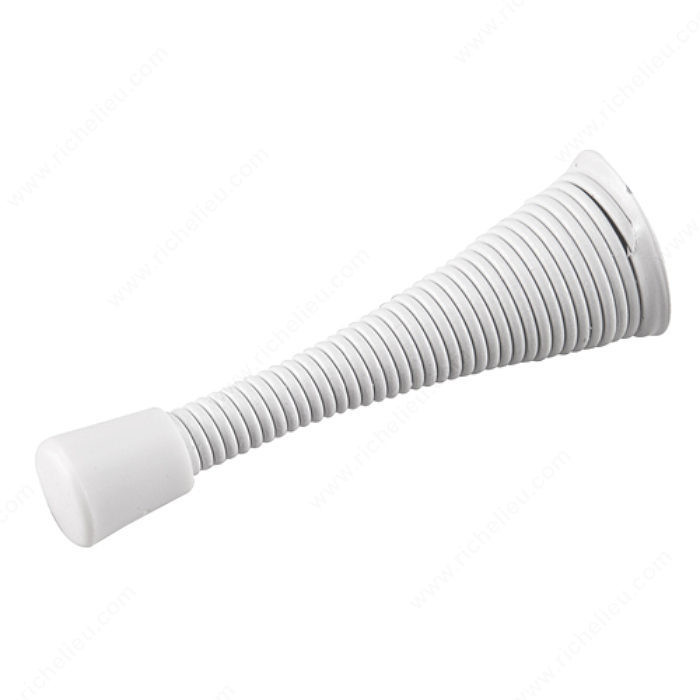 Flexi Door Stop, Protects walls from swing of door., Finish White, Projection - Overall Dimensions 3 1/8 in PRO-PACK 2