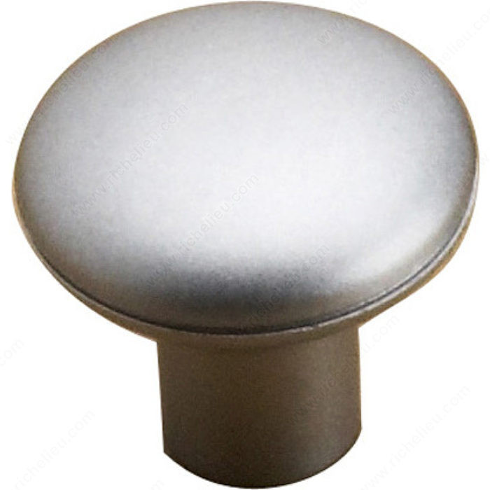 Plastic Knob, Finish Satin Chrome PRO-PACK 10