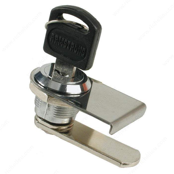 Single Glass Lock, Finish Chrome
