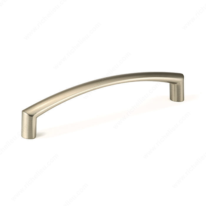 Contemporary Metal Pull - 6500, Finish Brushed Nickel, Screw/Nail 8/32 (Included) PRO-PACK 2