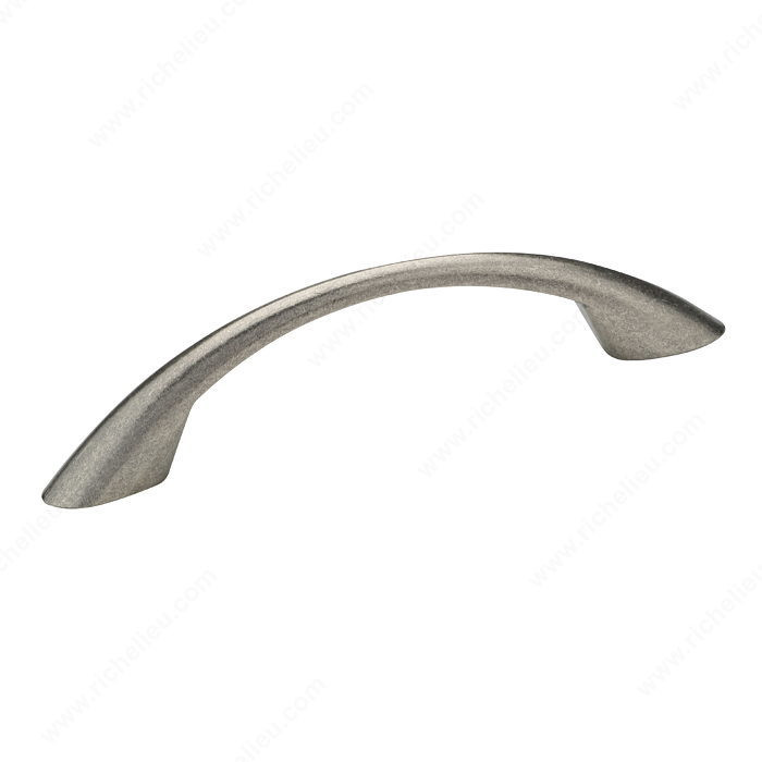 Contemporary Metal Pull - 6501, Finish Pewter, Material Metal, Screw/Nail 8/32 (Included) PRO-PACK 3