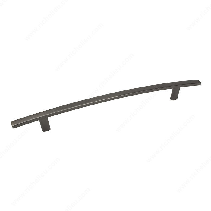 Transitional Metal Pull - 650, Center to Center 192 mm, Finish Antique Nickel, Projection - Overall Dimensions 32 mm