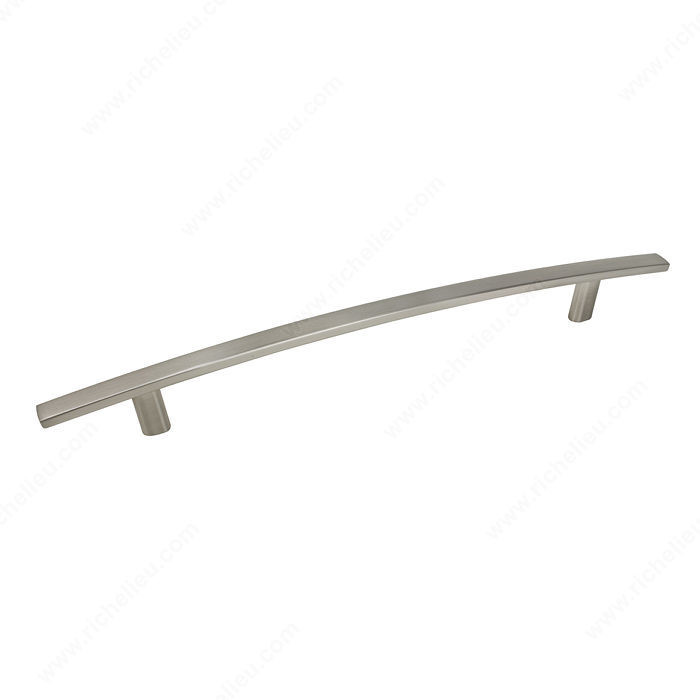 Transitional Metal Pull - 650, Center to Center 192 mm, Finish Brushed Nickel, Projection - Overall Dimensions 32 mm