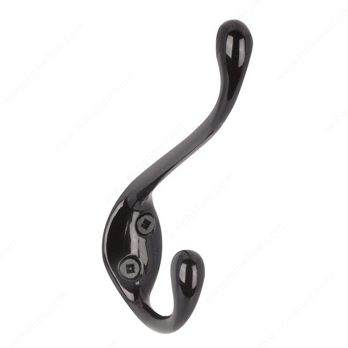 Utility Metal Hook - 6513, Finish Black PRO-PACK 2