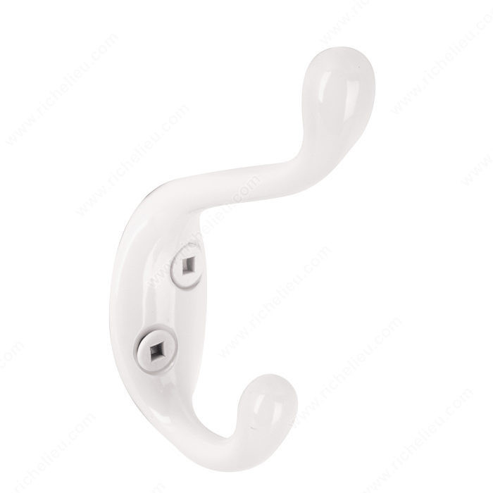 Utility Metal Hook - 6514, Finish White PRO-PACK 3