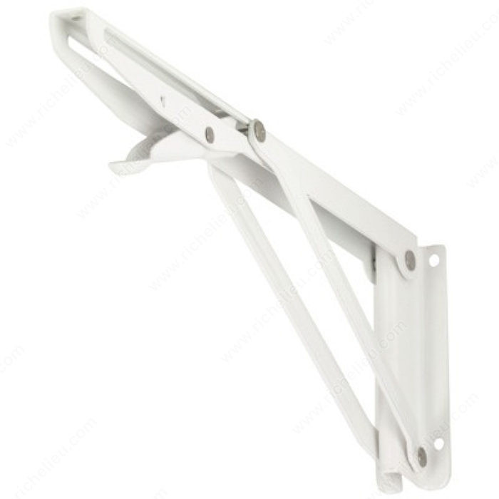 Folding Support with Extension, Self- locking when open, Color/Finish White