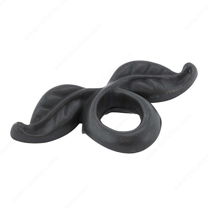 Eclectic Metal Pull - 665, Finish Matte Black Iron PRO-PACK 2