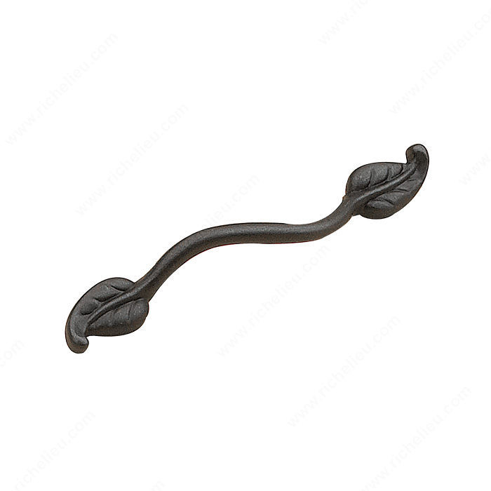 Eclectic Metal Pull - 667, Finish Matte Black Iron PRO-PACK 2