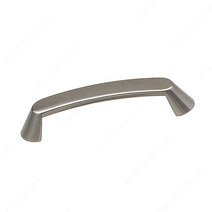 Contemporary Metal Pull - 674, Center to Center 128 mm, Length - Overall Dimensions 145 mm