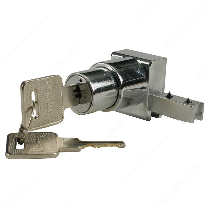 Push Lock for sliding glass door, Lock Number Different, Installation Right Only
