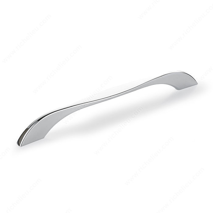 Contemporary Metal Pull - 6969, Center to Center 192 mm, Projection - Overall Dimensions 27.5 mm