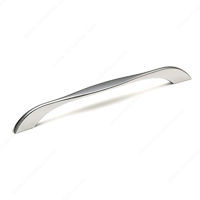 Contemporary Metal Pull - 6969, Center to Center 224 mm, Projection - Overall Dimensions 28 mm
