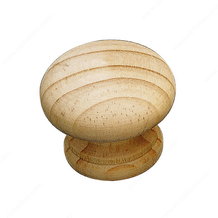 Eclectic Wood Knob - 703, Finish Pine PRO-PACK 5