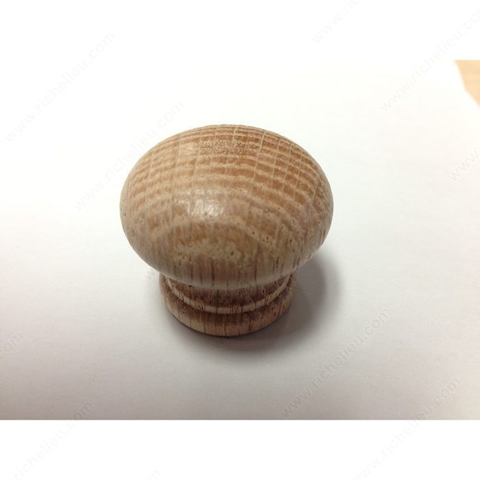 Eclectic Wood Knob - 703, Finish Oak, Natural Finish PRO-PACK 3