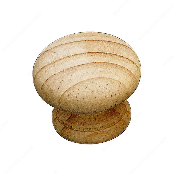 Eclectic Wood Knob - 703, Finish Pine PRO-PACK 3