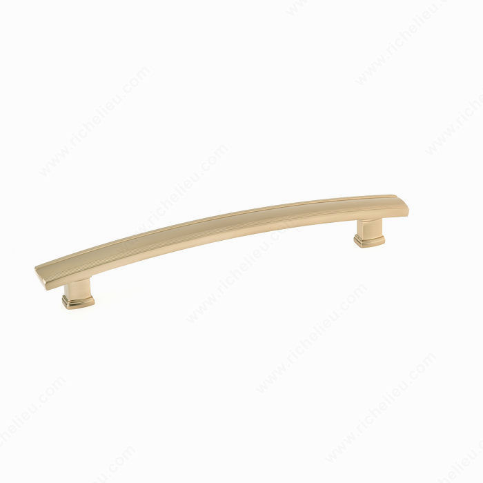 Transitional Metal Pull - 7070, Center to Center 192 mm, Finish Champagne Bronze, Projection - Overall Dimensions 35 mm