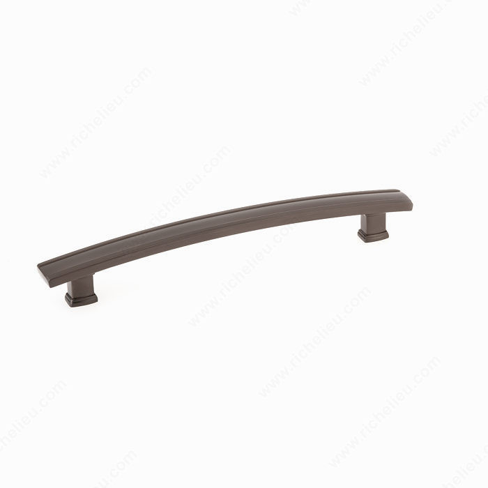 Transitional Metal Pull - 7070, Center to Center 192 mm, Finish Honey Bronze, Projection - Overall Dimensions 35 mm