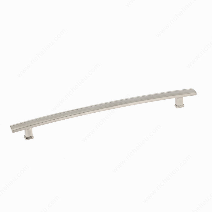 Transitional Metal Pull - 7070, Center to Center 320 mm, Finish Brushed Nickel, Projection - Overall Dimensions 40 mm