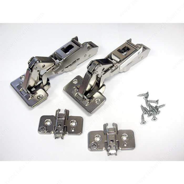 Clip Top Hinge - 170G, Fixing Type Screw-On, Door Position Overlay / Corner / Bi-Fold, Closing Mechanism Self-Closing