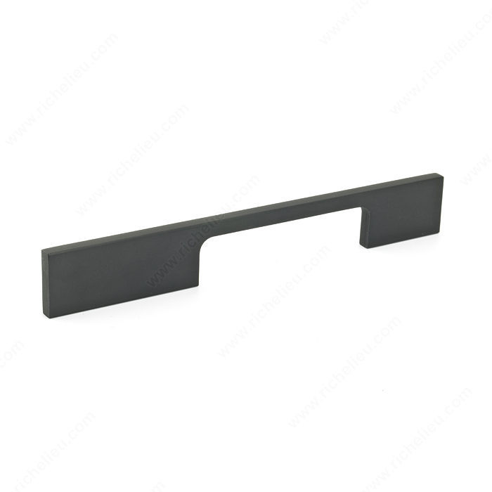 Contemporary Metal and Aluminum Pull - 720, Center to Center 96 mm, Finish Matte Black, Length - Overall Dimensions 160 mm PRO-PACK 2