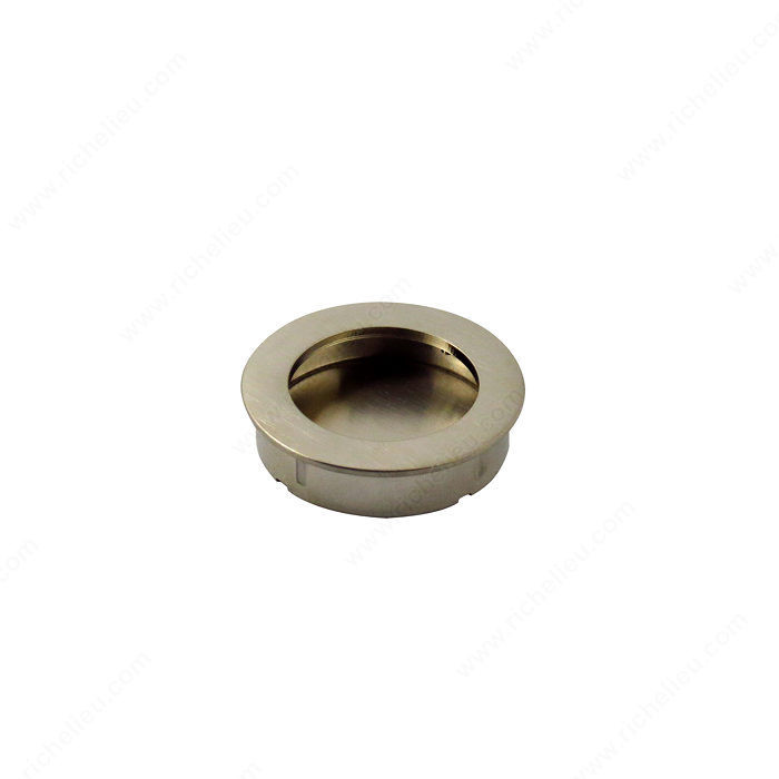 Contemporary Recessed Metal Pull - 7226, Recommended for cabinet sliding door applications., Finish Brushed Nickel