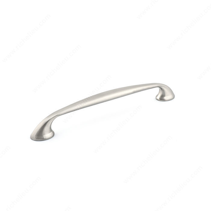 Transitional Metal Pull - 7226, Center to Center 192 mm, Finish Brushed Nickel, Projection - Overall Dimensions 32 mm