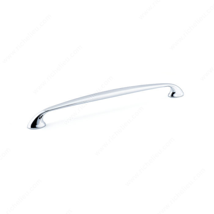 Transitional Metal Pull - 7226, Center to Center 256 mm, Finish Chrome, Projection - Overall Dimensions 33 mm