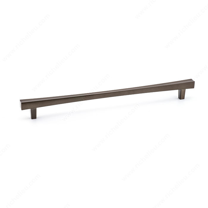 Transitional Metal Pull - 7227, Center to Center 256 mm, Finish Honey Bronze, Length - Overall Dimensions 296 mm
