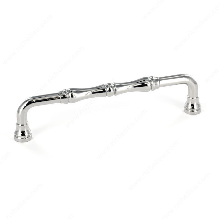 Traditional Metal Pull - 7409, Center to Center 128 mm, Finish Polished Nickel, Projection - Overall Dimensions 33 mm PRO-PACK 2