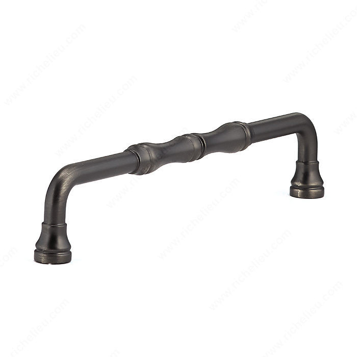 Traditional Metal Pull - 7409, Center to Center 160 mm, Finish Antique Nickel, Projection - Overall Dimensions 33 mm
