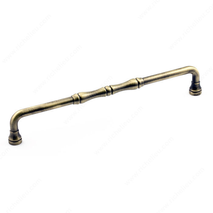 Traditional Metal Pull - 7409, Center to Center 192 mm, Finish Antique English, Projection - Overall Dimensions 33 mm