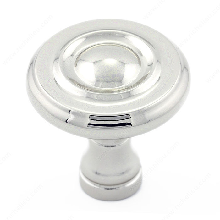 Traditional Metal Knob - 7403, Finish Nickel PRO-PACK 3