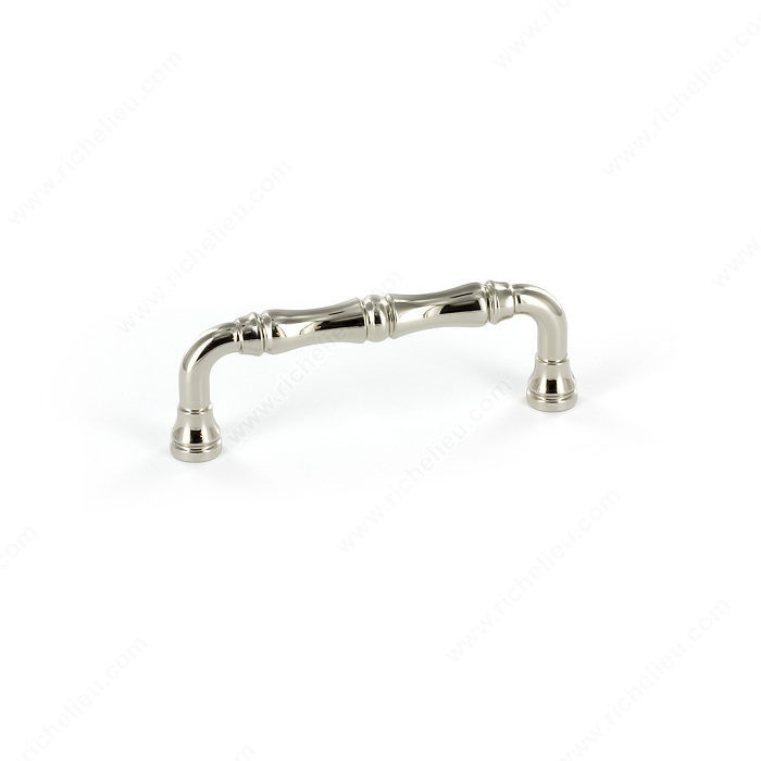 Traditional Metal Pull - 7409, Center to Center 3 in, Finish Nickel, Projection - Overall Dimensions 30 mm PRO-PACK 3