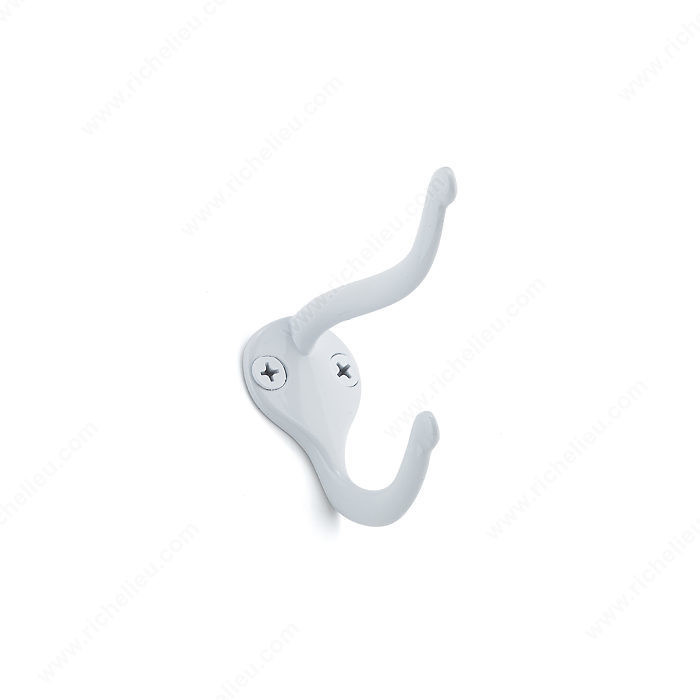 Utility Metal Hook - 744, 4- piece value pack, Finish White