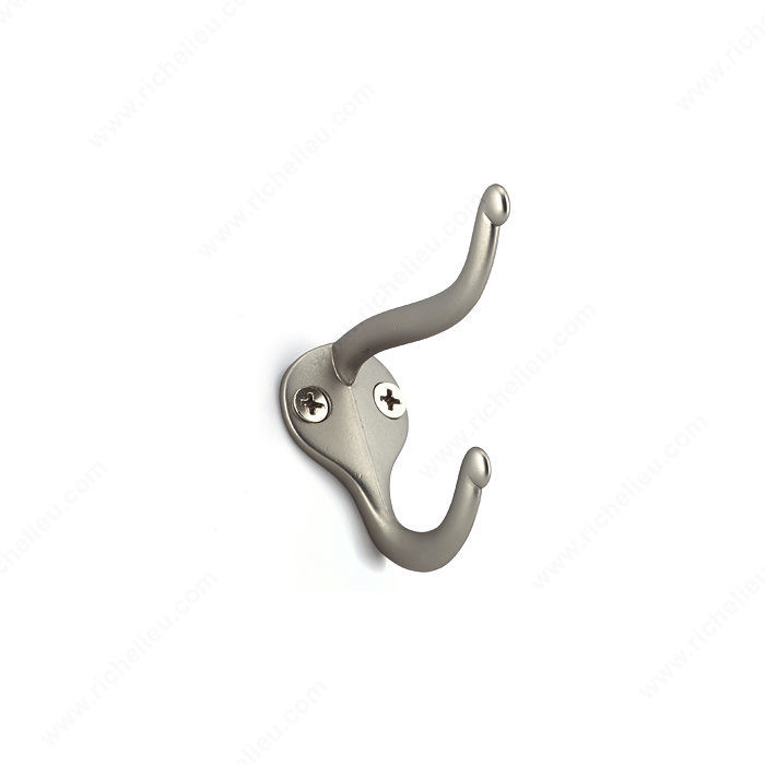 Utility Metal Hook - 744, 4- piece value pack, Finish Matte Nickel