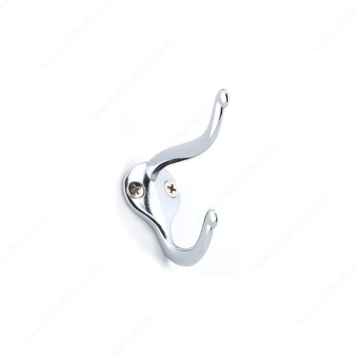 Utility Metal Hook - 744, 4- piece value pack, Finish Chrome