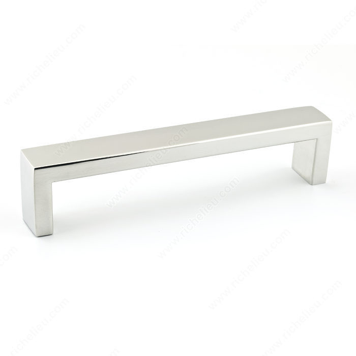 Contemporary Stainless Steel Pull - 7544, Center to Center 128 mm, Finish Polished Stainless Steel
