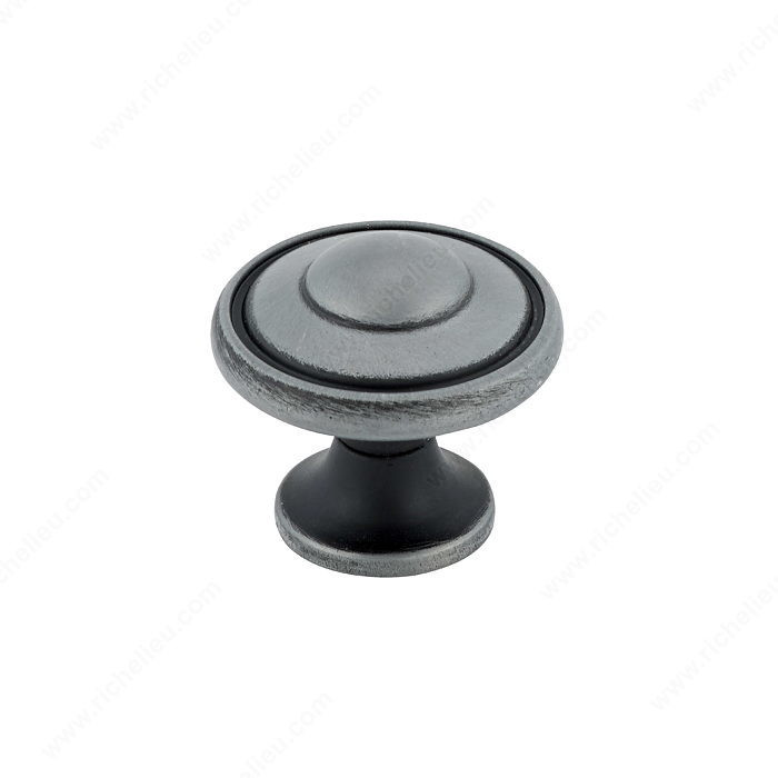 Traditional Metal Knob - 757B, Finish Natural Iron PRO-PACK 2